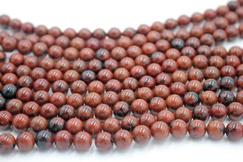 Brown Jasper Gemstone Beads, 8mm, Round